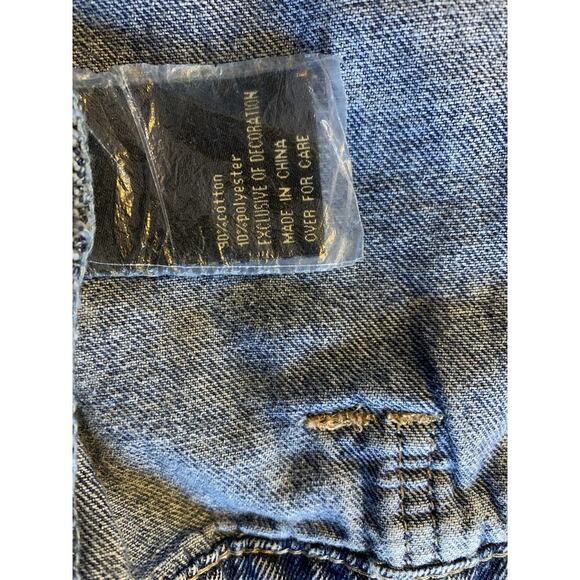 Suzanne Betro Denin Jacket Roses Going Out Romantic Sm - Picture 5 of 6